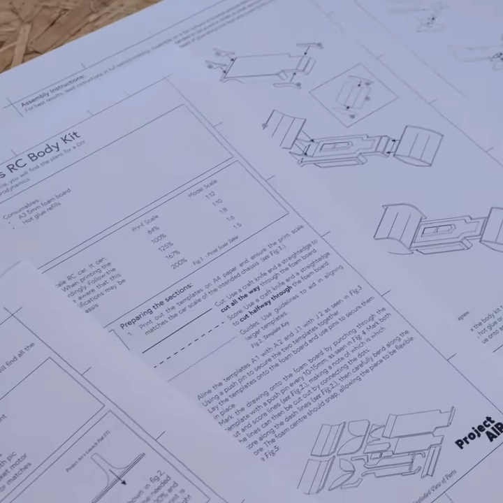 RC Car Downforce Body | PDF Plans and Instructions